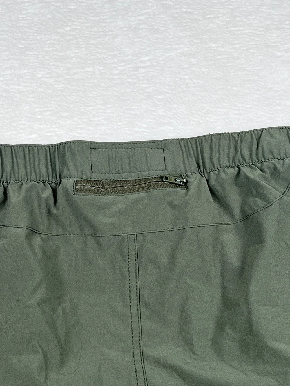 Abercrombie & Fitch Stretch Athletic Running Shorts Green Size L 5”